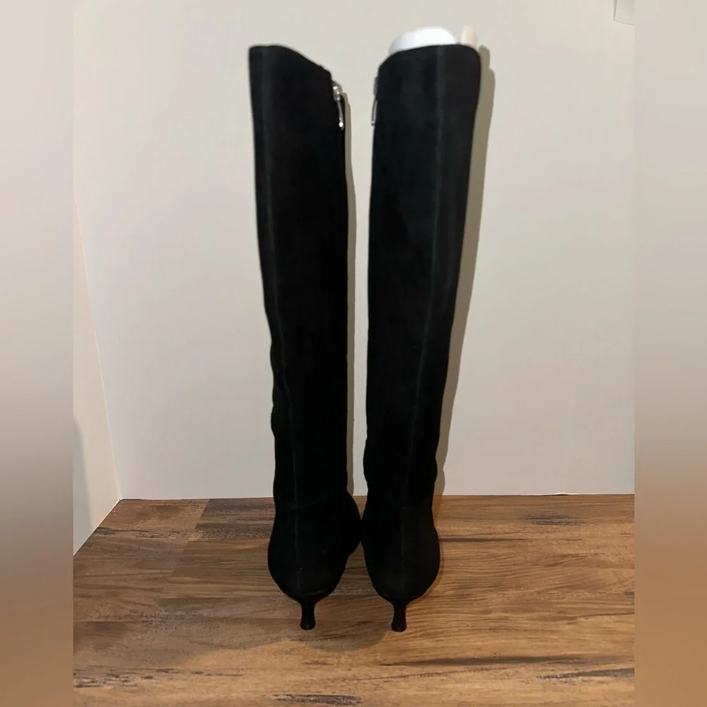 Nine West Women's Somas Tall Kitten Heel Boots 8M